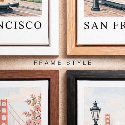 San Francisco Canvas Wall Art — California Cityscape Decor
