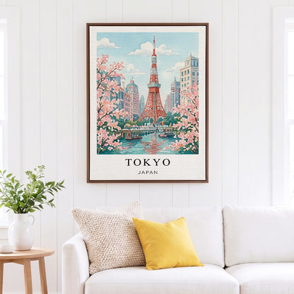 Tokyo Canvas Wall Art — Japan Cityscape Decor
