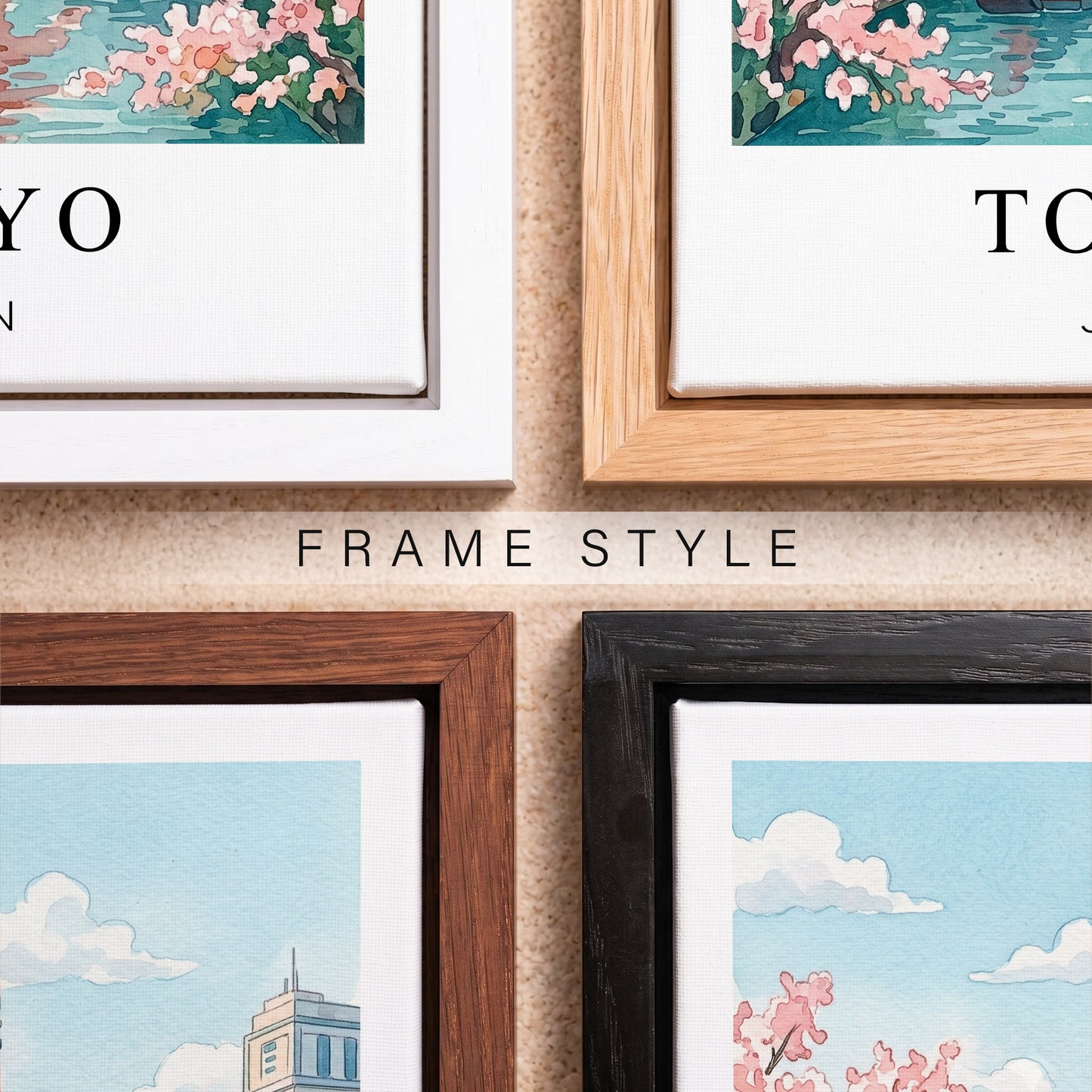 Tokyo Canvas Wall Art — Japan Cityscape Decor
