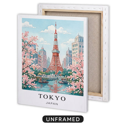 Tokyo Canvas Wall Art — Japan Cityscape Decor