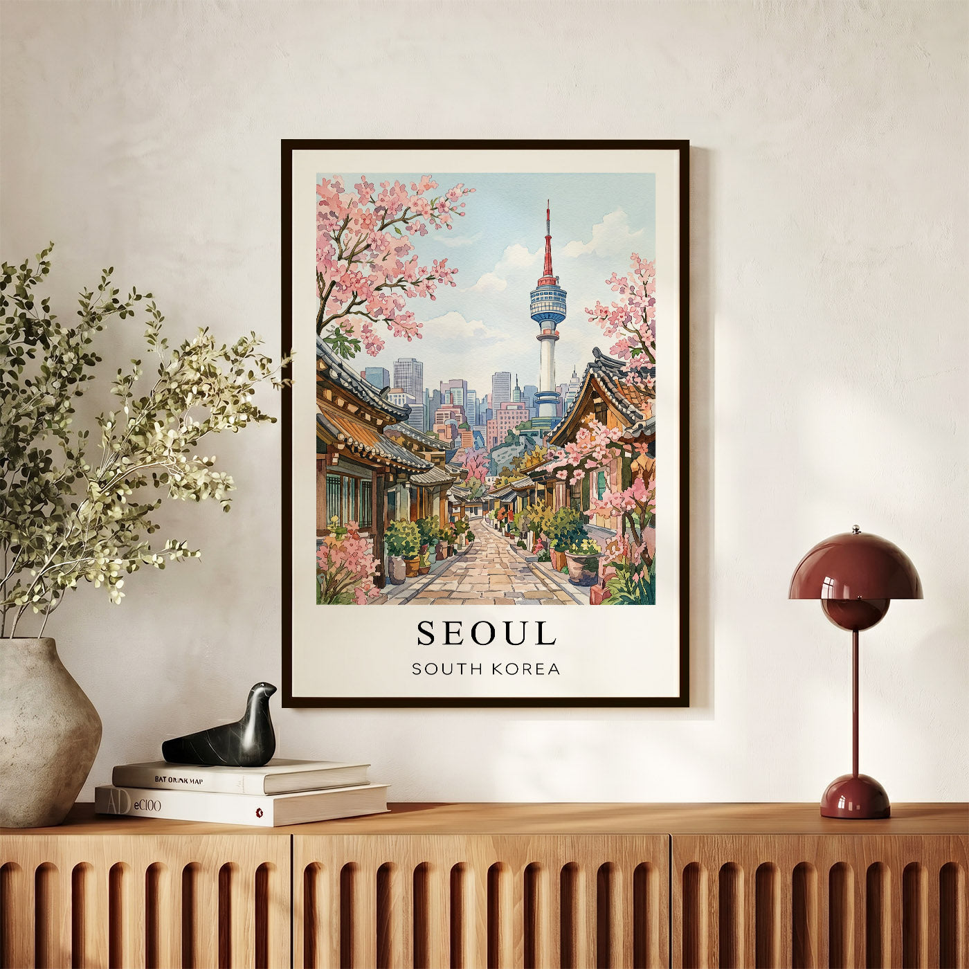 Seoul Canvas Wall Art — South Korea Cityscape Decor