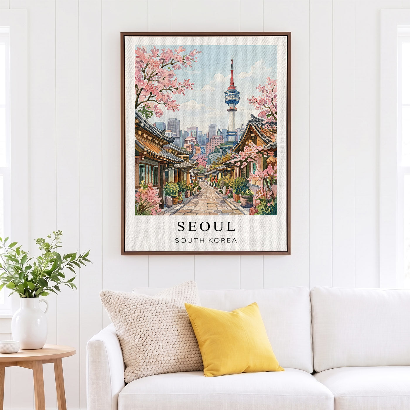Seoul Canvas Wall Art — South Korea Cityscape Decor
