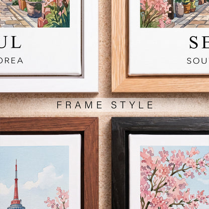 Seoul Canvas Wall Art — South Korea Cityscape Decor