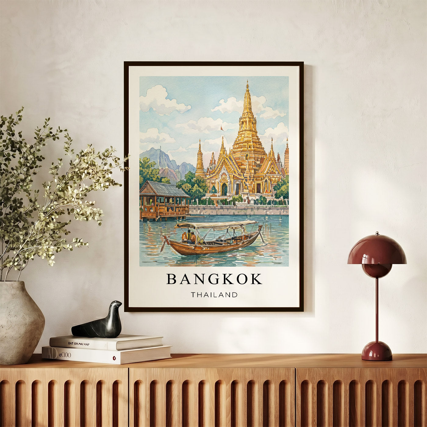 Bangkok Canvas Wall Art — Thailand Cityscape Decor