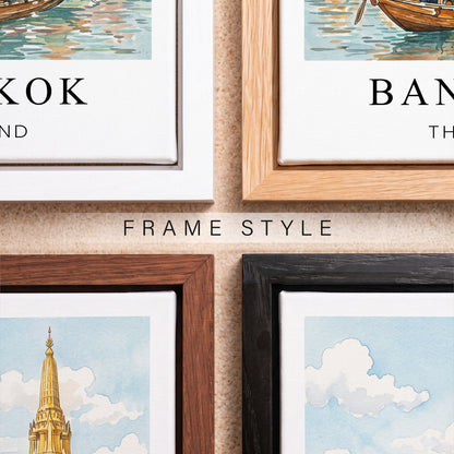 Bangkok Canvas Wall Art — Thailand Cityscape Decor