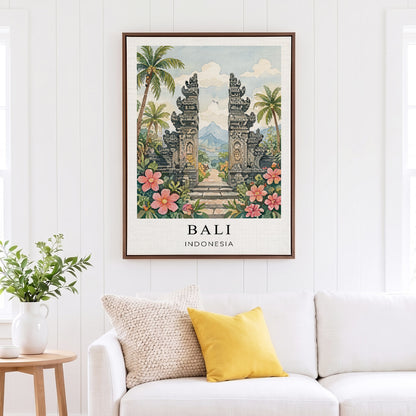 Bali Canvas Wall Art — Indonesia Tropical Decor