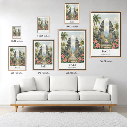 Bali Canvas Wall Art — Indonesia Tropical Decor