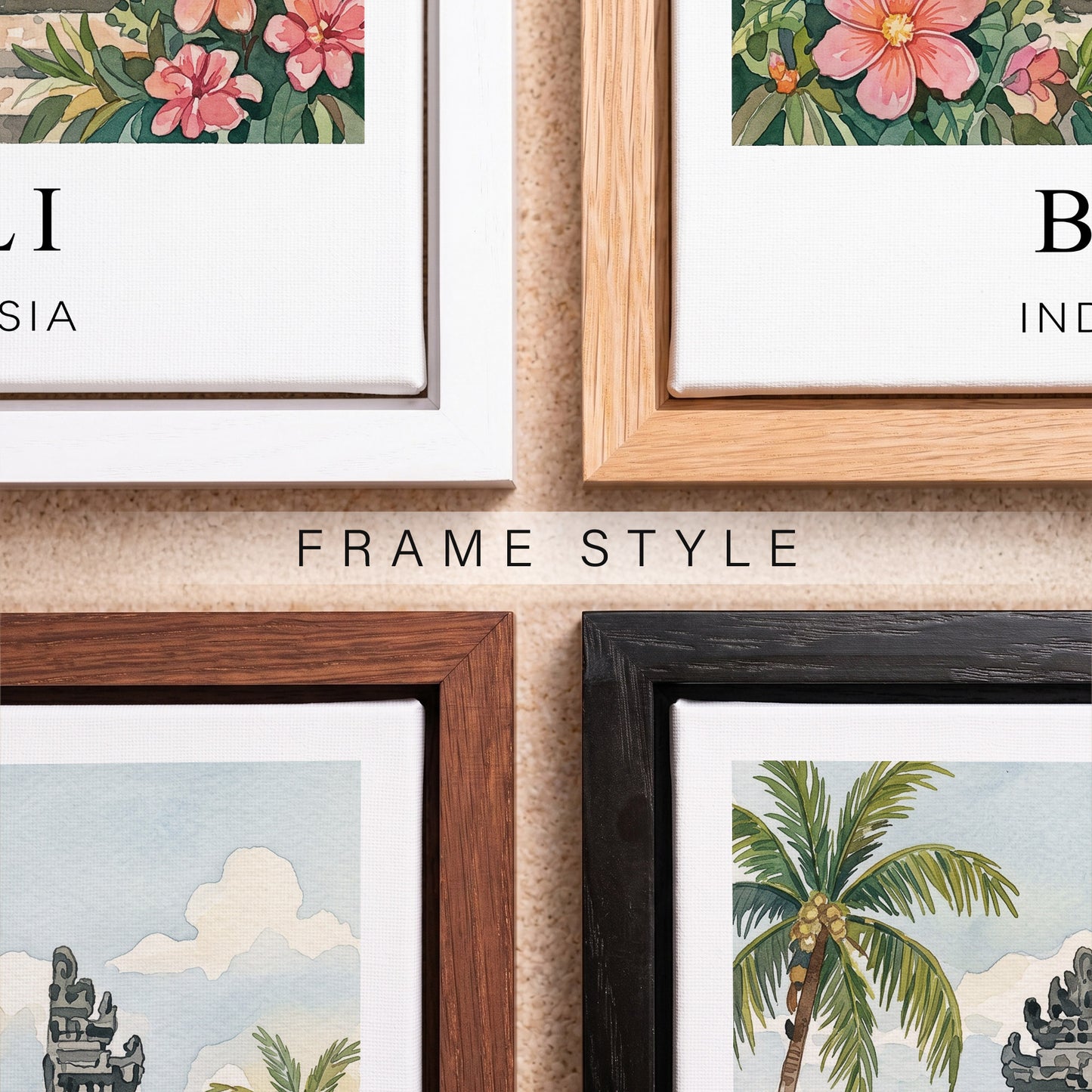 Bali Canvas Wall Art — Indonesia Tropical Decor