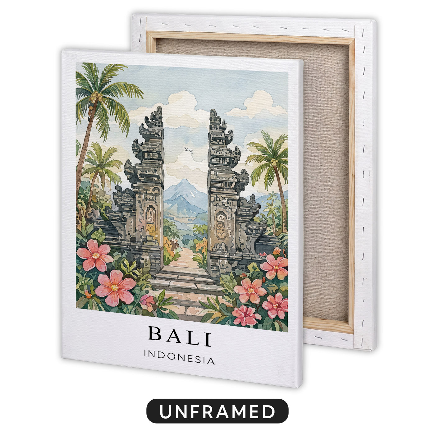 Bali Canvas Wall Art — Indonesia Tropical Decor