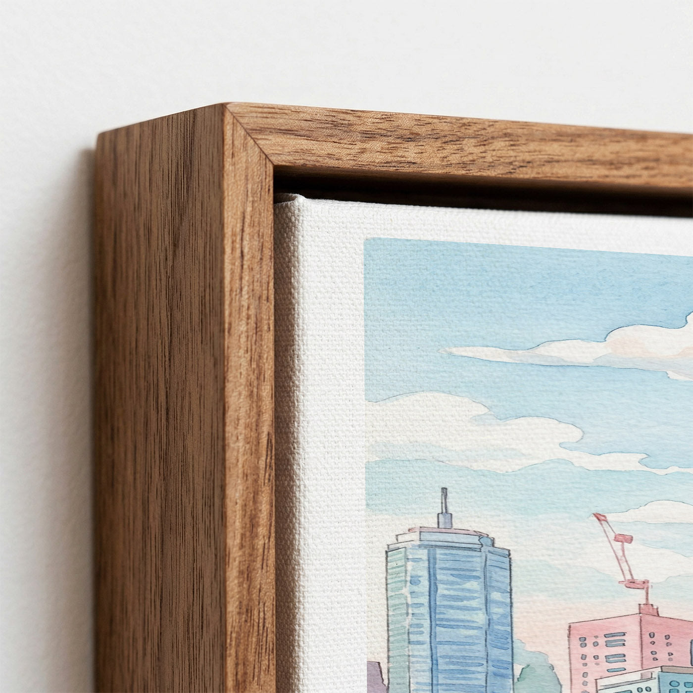 Hong Kong Canvas Wall Art — Harbor Cityscape Decor