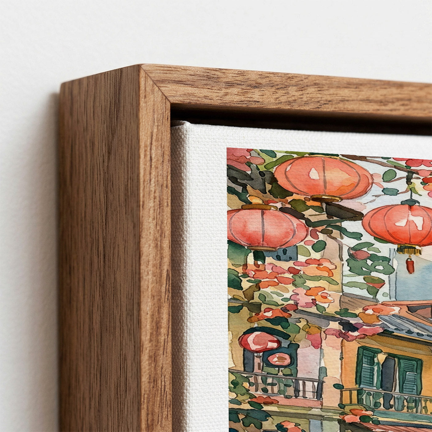 Hanoi Canvas Wall Art – Vietnam Travel Decor, Old Quarter Cityscape Artwork