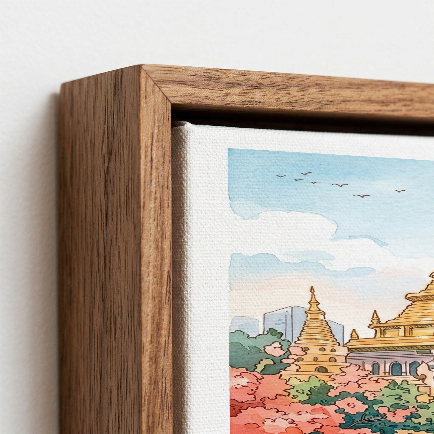 Chiang Mai Canvas Wall Art – Thailand Temple Decor, Cultural Travel Artwork