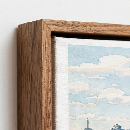 Shanghai Canvas Wall Art – China Skyline Decor, Oriental Pearl Tower Cityscape Artwork