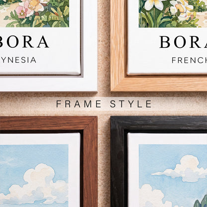 Bora Bora Canvas Wall Art – French Polynesia Decor, Tropical Lagoon Artwork